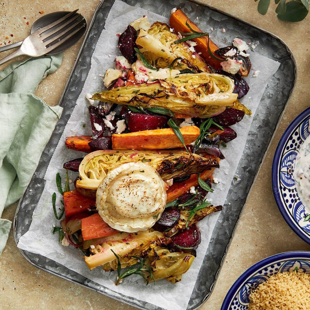 Vegetarisk mat i långpanna