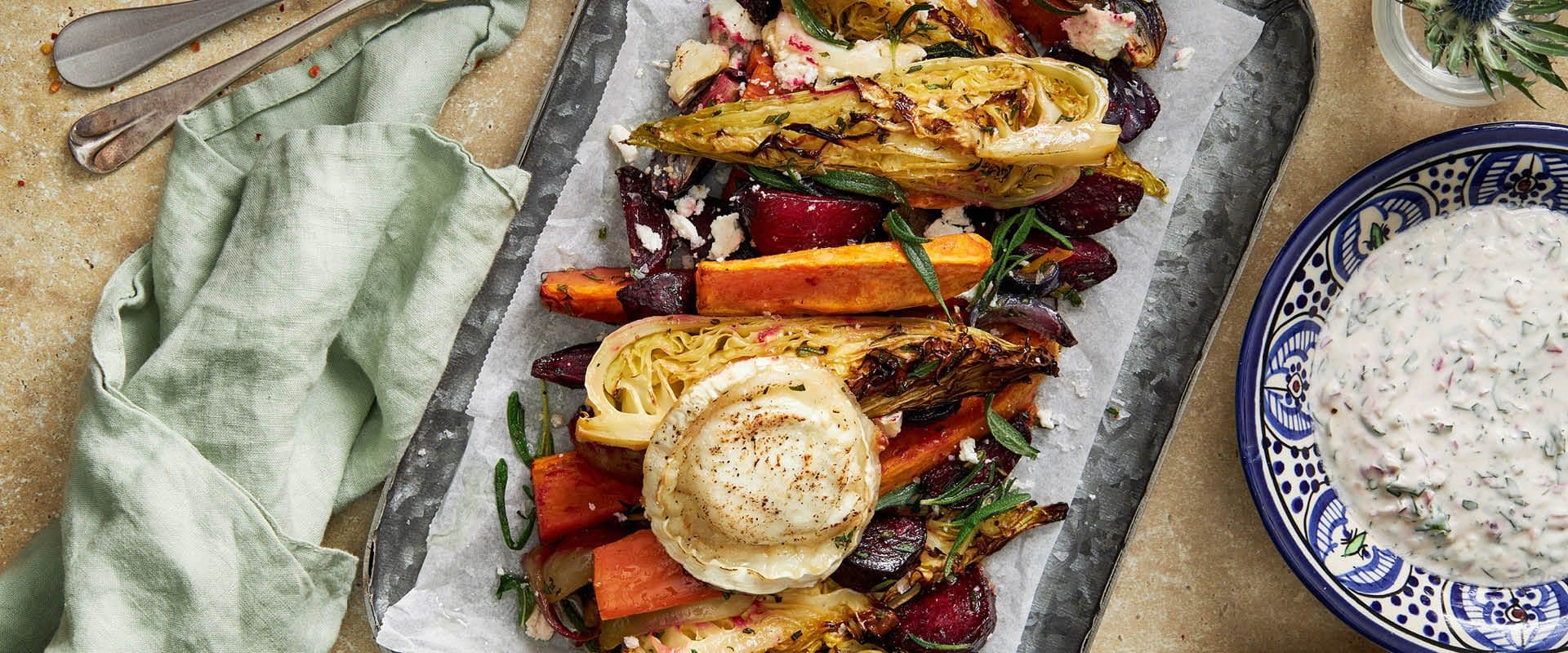 Vegetarisk mat i långpanna