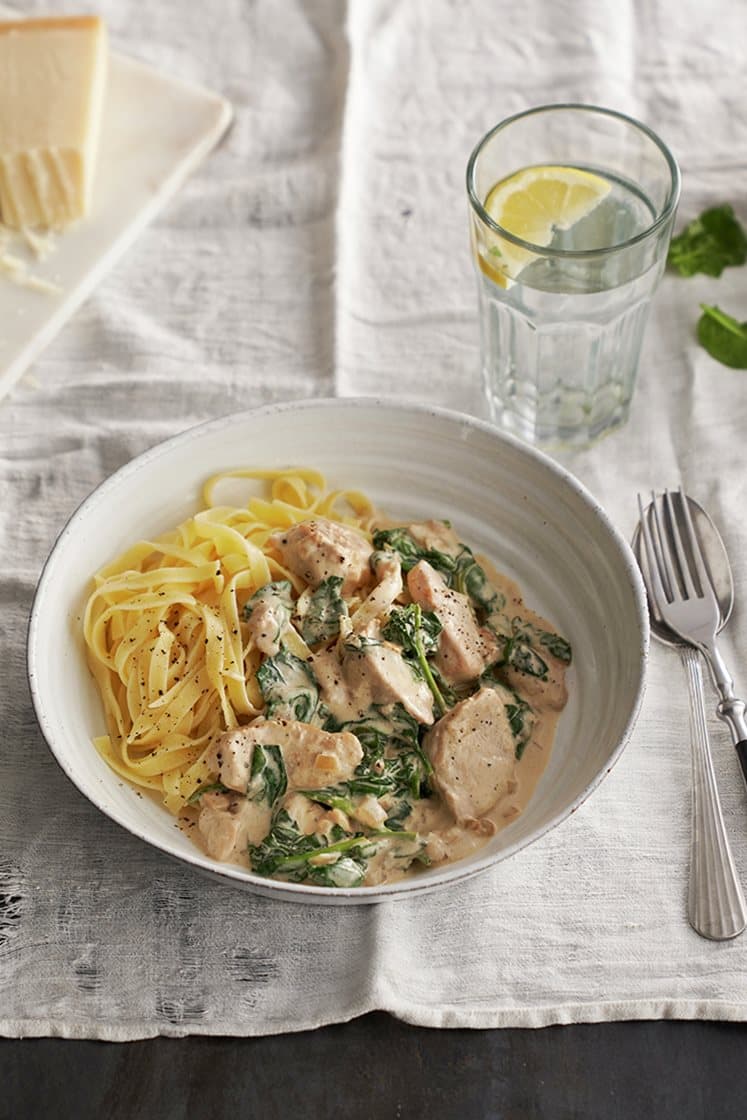 Pasta Alfredo med kyckling Recept Linas Matkasse