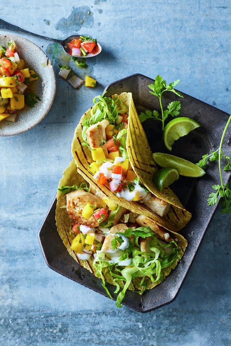 Fisktacos med mangosalsa