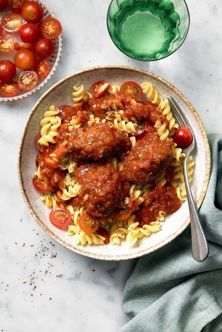 Färsjärpar med parmesan i tomatsås